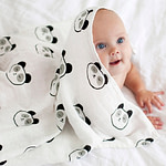 Product photography of baby swadles
